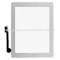 Front Panel Touchscreen Glass Digitizer + Home Button Assembly for iPad 3, Black and White